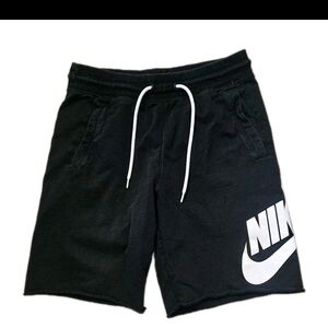 Nike Men's Black Athletic Shorts 100% Cotton
